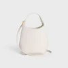 Petit sac hobo en cuir de veau souple et lisse