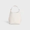 Petit sac hobo en cuir de veau souple et lisse
