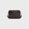 Petit sac messager en Triomphe Canvas et cuir de veau Petit sac messager en Triomphe Canvas et cuir de veau