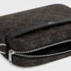 Petit sac messager en Triomphe Canvas et cuir de veau Petit sac messager en Triomphe Canvas et cuir de veau