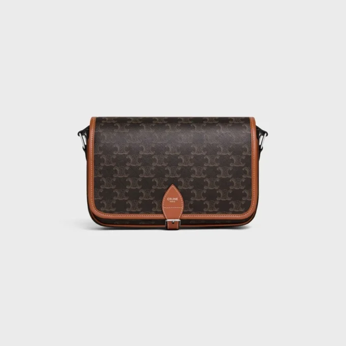 Petit sac messager Folco en Triomphe Canvas et cuir de veau Petit sac messager Folco en Triomphe Canvas et cuir de veau