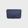 Petit sac messager Folco en Triomphe Canvas et cuir de veau