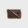 Petit sac messager Folco en Triomphe Canvas et cuir de veau Petit sac messager Folco en Triomphe Canvas et cuir de veau