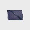 Petit sac messager Folco en Triomphe Canvas et cuir de veau