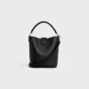 Petit sac seau Louise en cuir de veau lisse