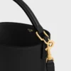 Petit sac seau Louise en cuir de veau lisse