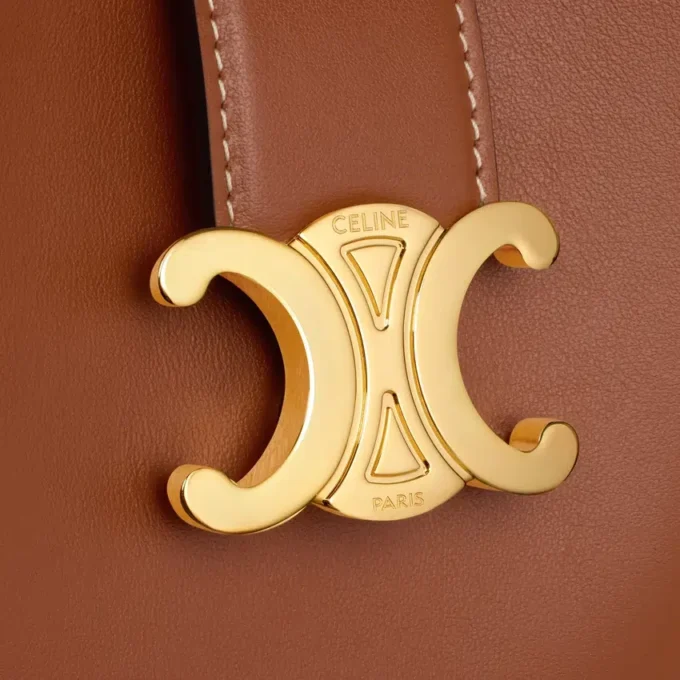 Petit sac seau Louise en cuir de veau lisse