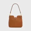 Petit sac souple Camille 16 en cuir de veau nubuck