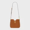 Petit sac souple Camille 16 en cuir de veau nubuck