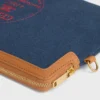 Petite pochette avec bandoulière Cuir Triomphe en textile brodé Petite pochette avec bandoulière Cuir Triomphe en textile brodé