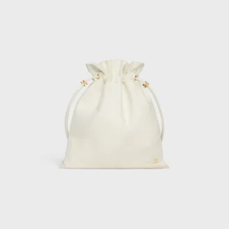 Petite pochette en cristal en cuir d&rsquo;agneau