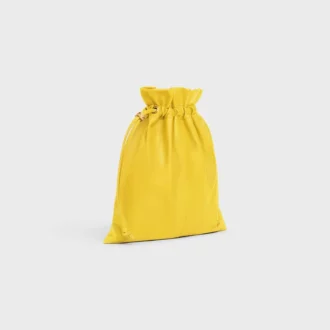 Petite pochette en cristal en cuir d&rsquo;agneau