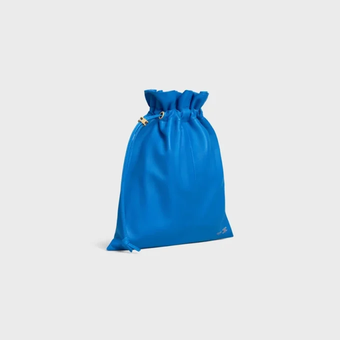 Petite pochette en cristal en cuir d&rsquo;agneau