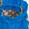 Petite pochette en cristal en cuir d&rsquo;agneau