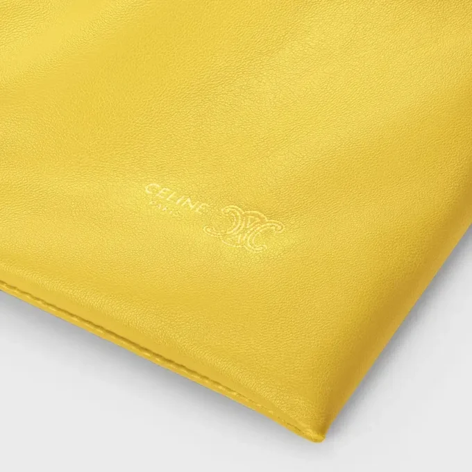Petite pochette en cristal en cuir d&rsquo;agneau