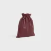 Petite pochette en cristal en cuir d&rsquo;agneau