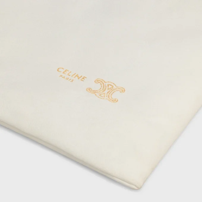 Petite pochette en cristal en cuir d&rsquo;agneau