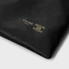 Petite pochette en cristal en cuir d&rsquo;agneau