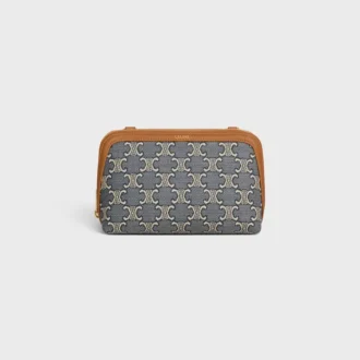 Pochette à chaîne en jacquard Triomphe intégral