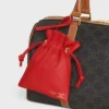 Pochette Micro Crystal en cuir d&rsquo;agneau lisse