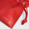 Pochette Micro Crystal en cuir d&rsquo;agneau lisse