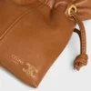 Pochette Micro Crystal en cuir d&rsquo;agneau lisse