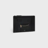 Pochette moyenne en cuir de veau brillant Pochette moyenne en cuir de veau brillant