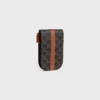 Pochette pour téléphone avec rabat en Triomphe Canvas et cuir de veau Pochette pour téléphone avec rabat en Triomphe Canvas et cuir de veau