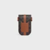 Pochette pour téléphone avec rabat en Triomphe Canvas et cuir de veau Pochette pour téléphone avec rabat en Triomphe Canvas et cuir de veau