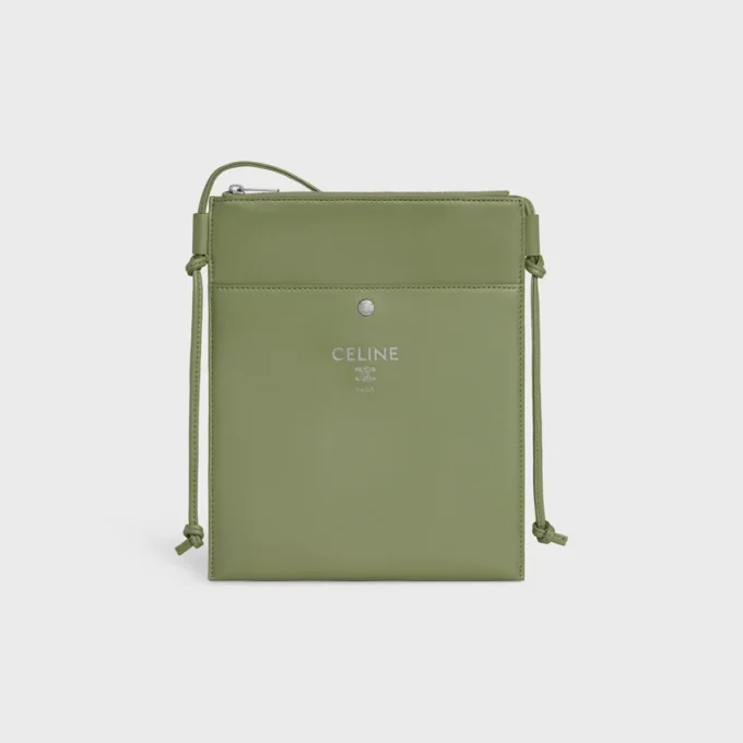 Pochette Sharp Take Away en cuir d&rsquo;agneau lisse