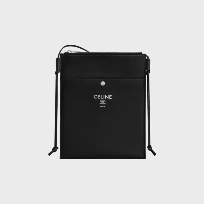 Pochette Sharp Take Away en cuir d&rsquo;agneau lisse