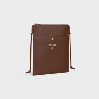 Pochette Sharp Take Away en cuir d&rsquo;agneau lisse