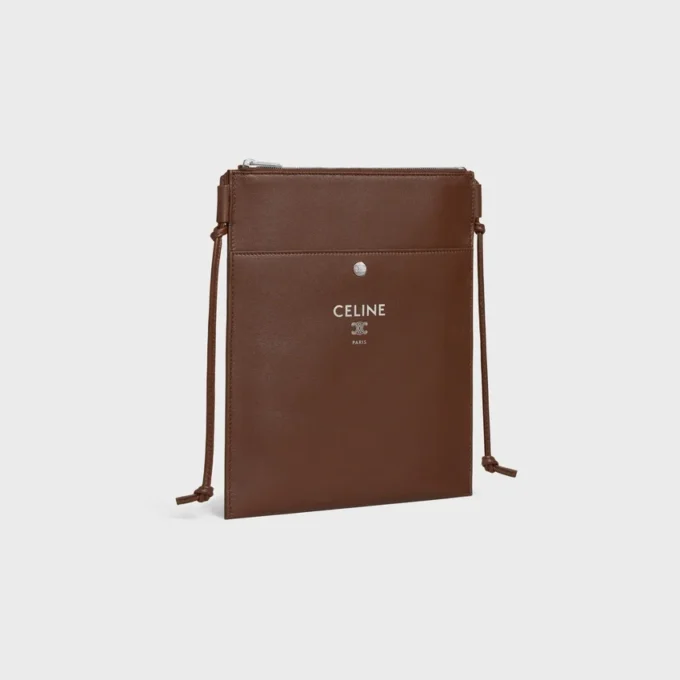 Pochette Sharp Take Away en cuir d&rsquo;agneau lisse