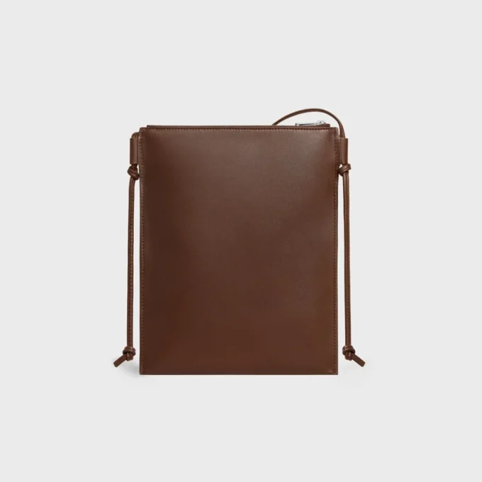 Pochette Sharp Take Away en cuir d&rsquo;agneau lisse