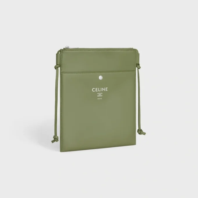 Pochette Sharp Take Away en cuir d&rsquo;agneau lisse