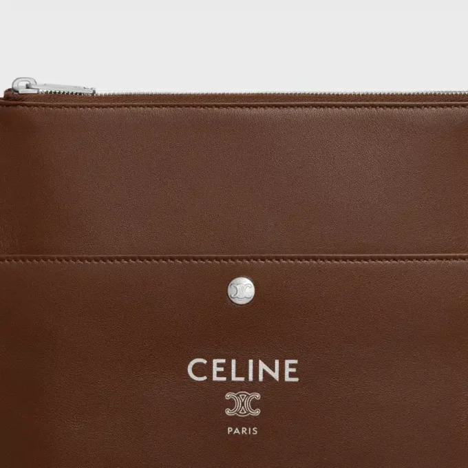 Pochette Sharp Take Away en cuir d&rsquo;agneau lisse