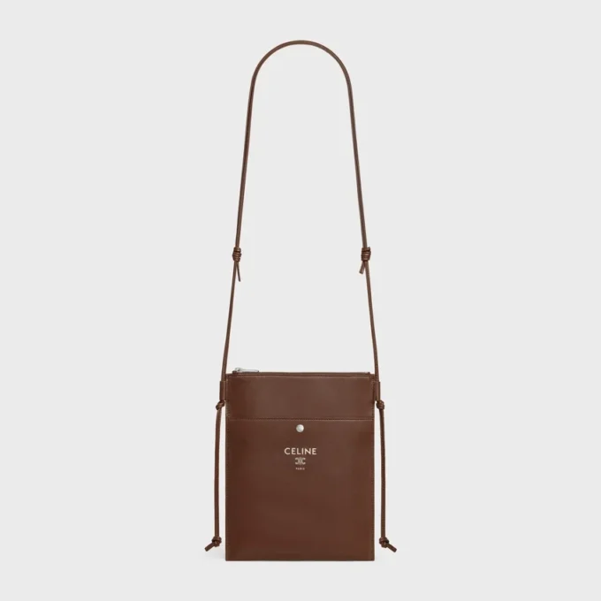 Pochette Sharp Take Away en cuir d&rsquo;agneau lisse