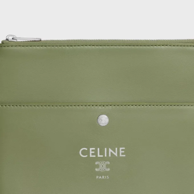 Pochette Sharp Take Away en cuir d&rsquo;agneau lisse