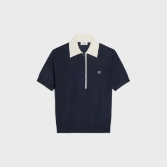 Polo en cachemire fin et soie