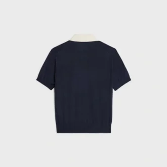 Polo en cachemire fin et soie