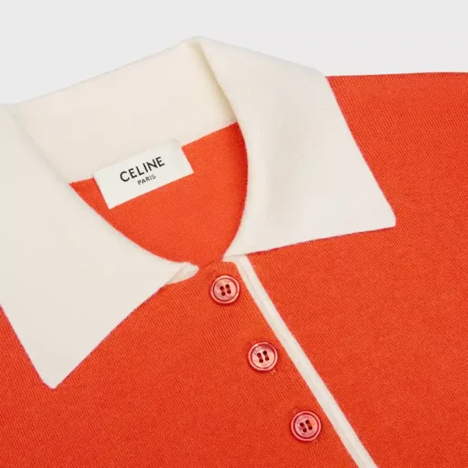 Polo en cachemire fin et soie