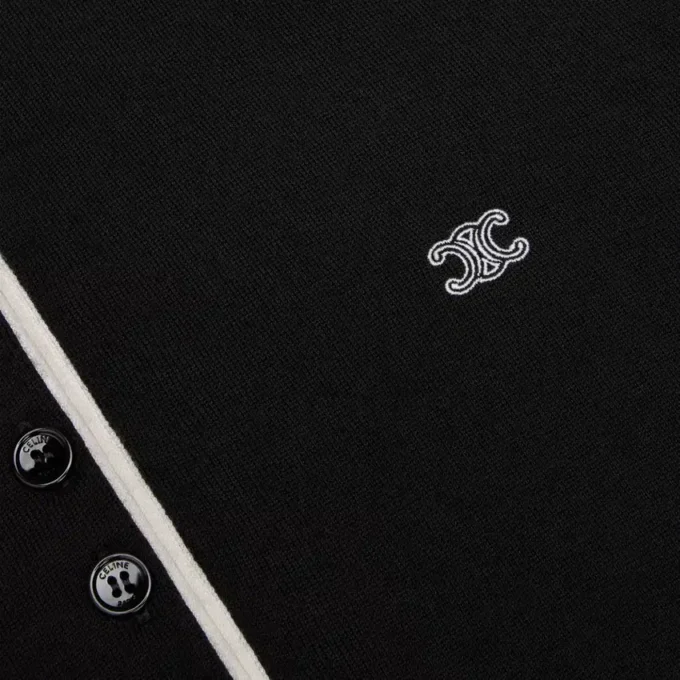 Polo en cachemire fin et soie