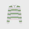 Polo en coton rayé