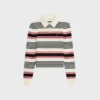 Polo en coton rayé
