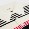 Polo en coton rayé
