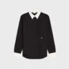 Polo en jersey de coton côtelé