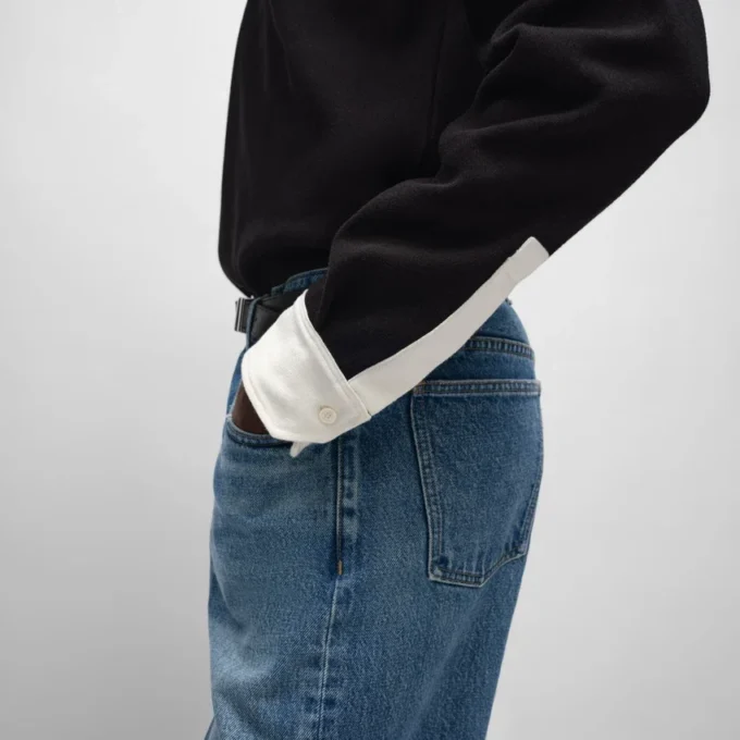 Polo en jersey de coton côtelé