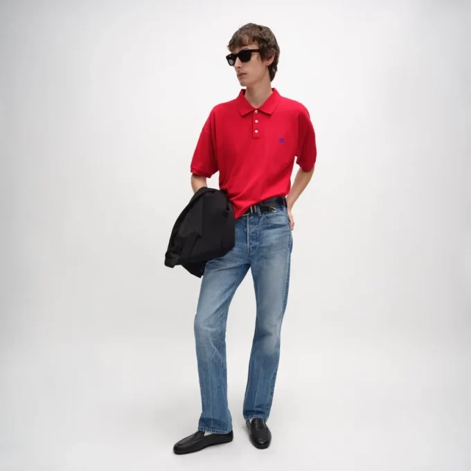 Polo en jersey de coton piqué