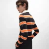 Polo en jersey de coton rayé