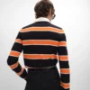 Polo en jersey de coton rayé
